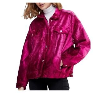 Free People Velvet Trucker Jacket